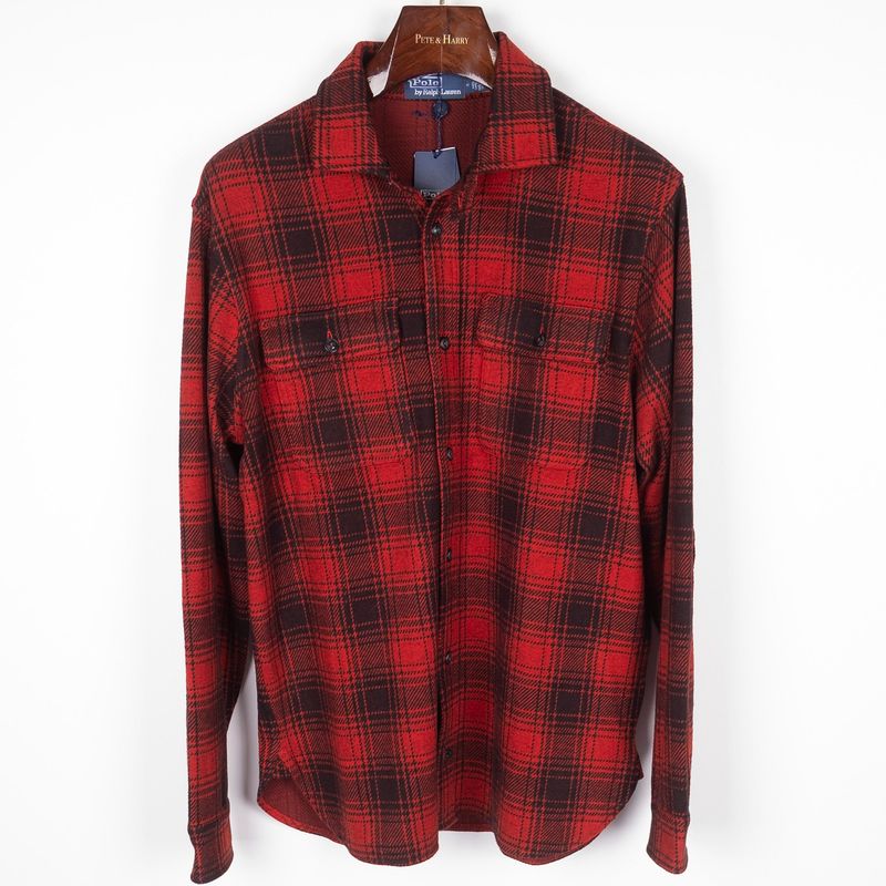 Red Checked Overshirt Jacket