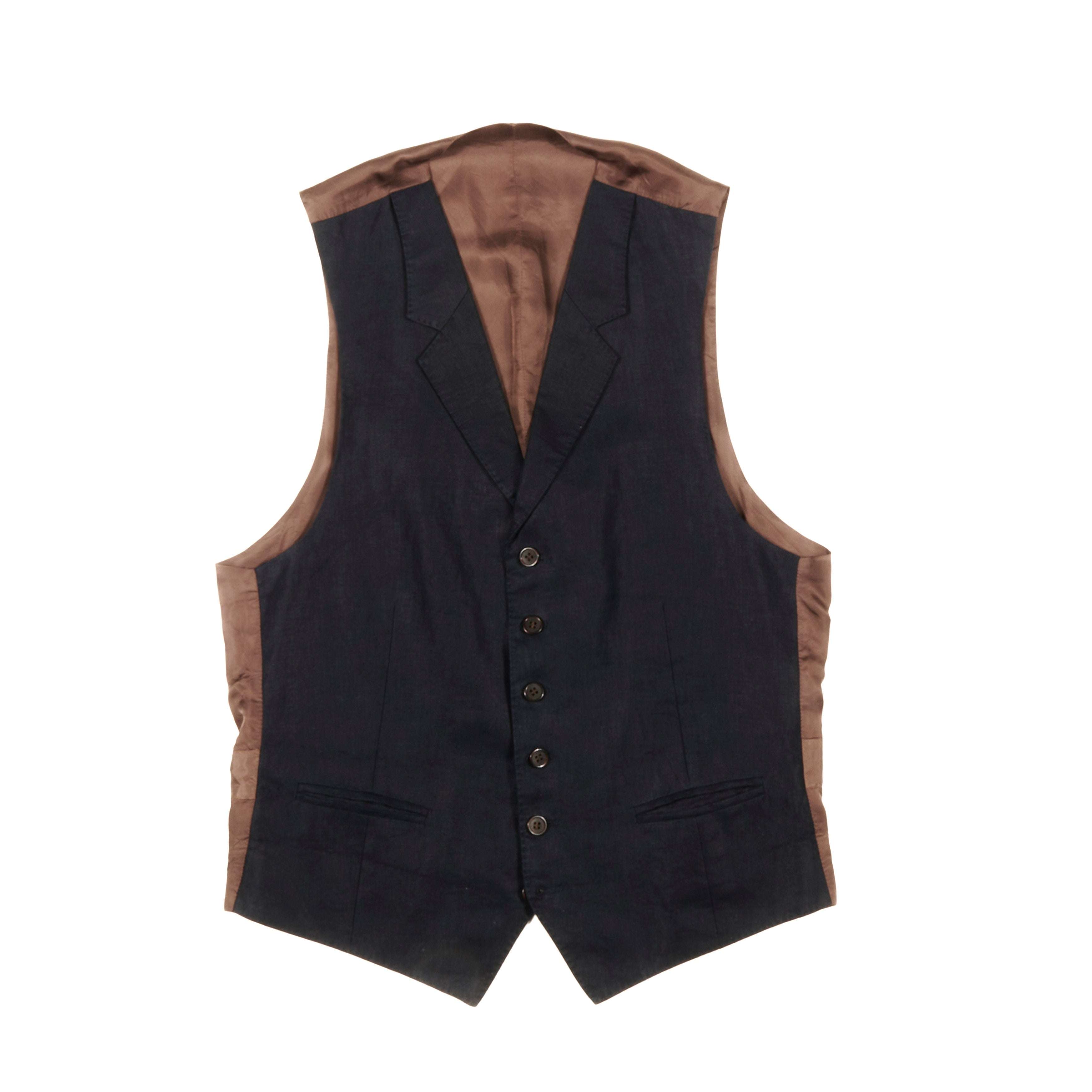 Suitsupply Navy Blue Vest Sz 48 (EU)