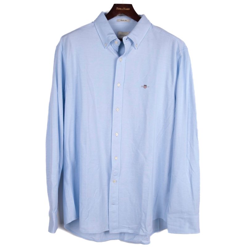 Light Blue Pique Buttondown Shirt