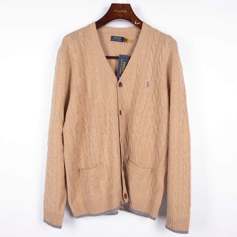 Beige Wool Cashmere Cardigan