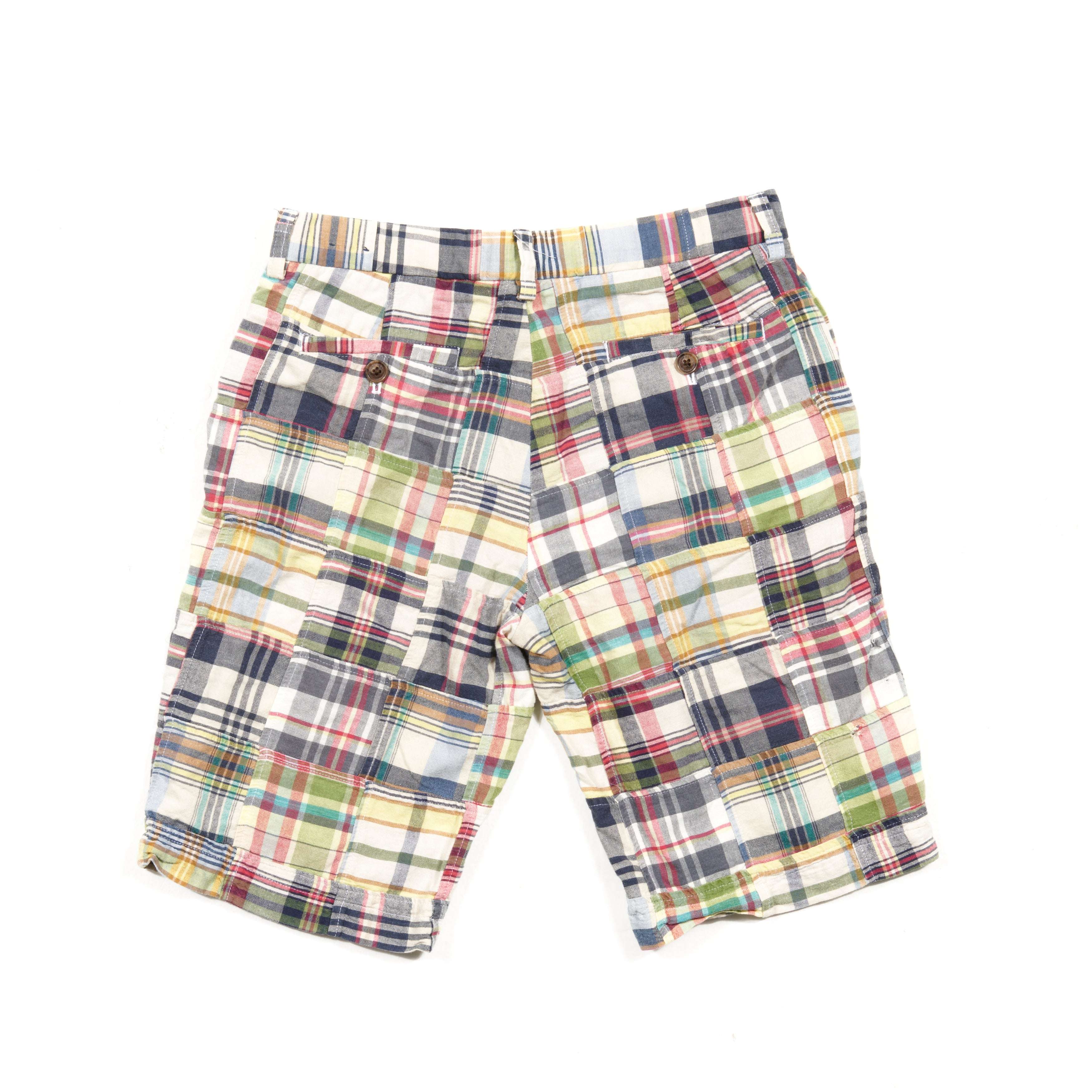 Brooks Brothers Patchwork Madras Shorts Sz S (EU)