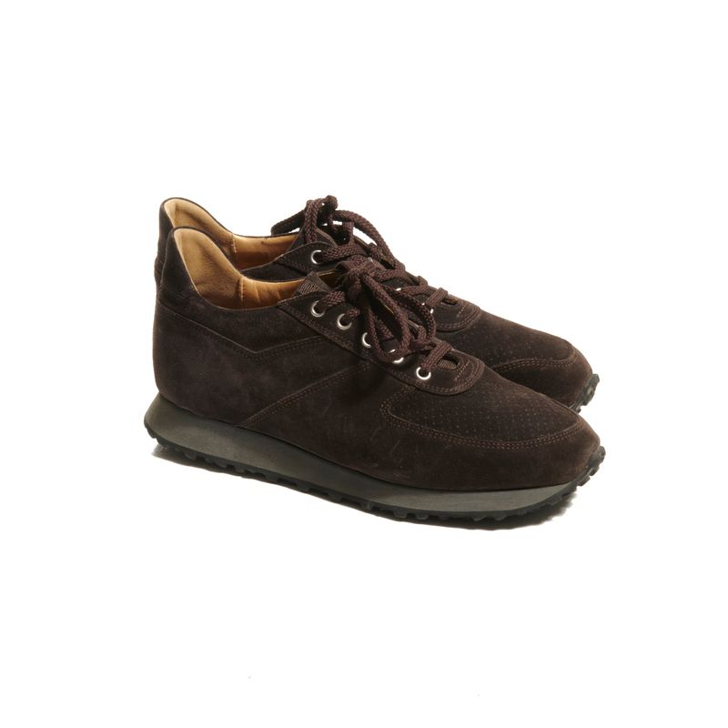 C.QP Stride Brown Suede Sneakers Sz 39 (EU)