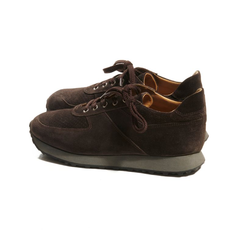 C.QP Stride Brown Suede Sneakers Sz 39 (EU)