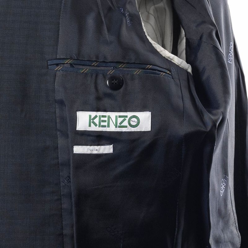Kenzo Navy Checks Sport Coat