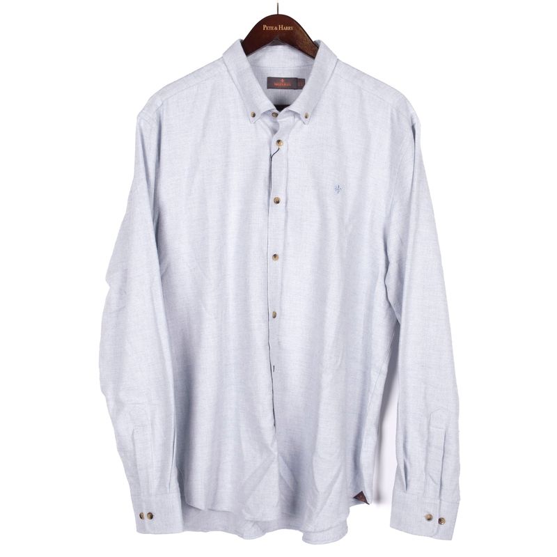 Flannel Grey Check Shirt Slim