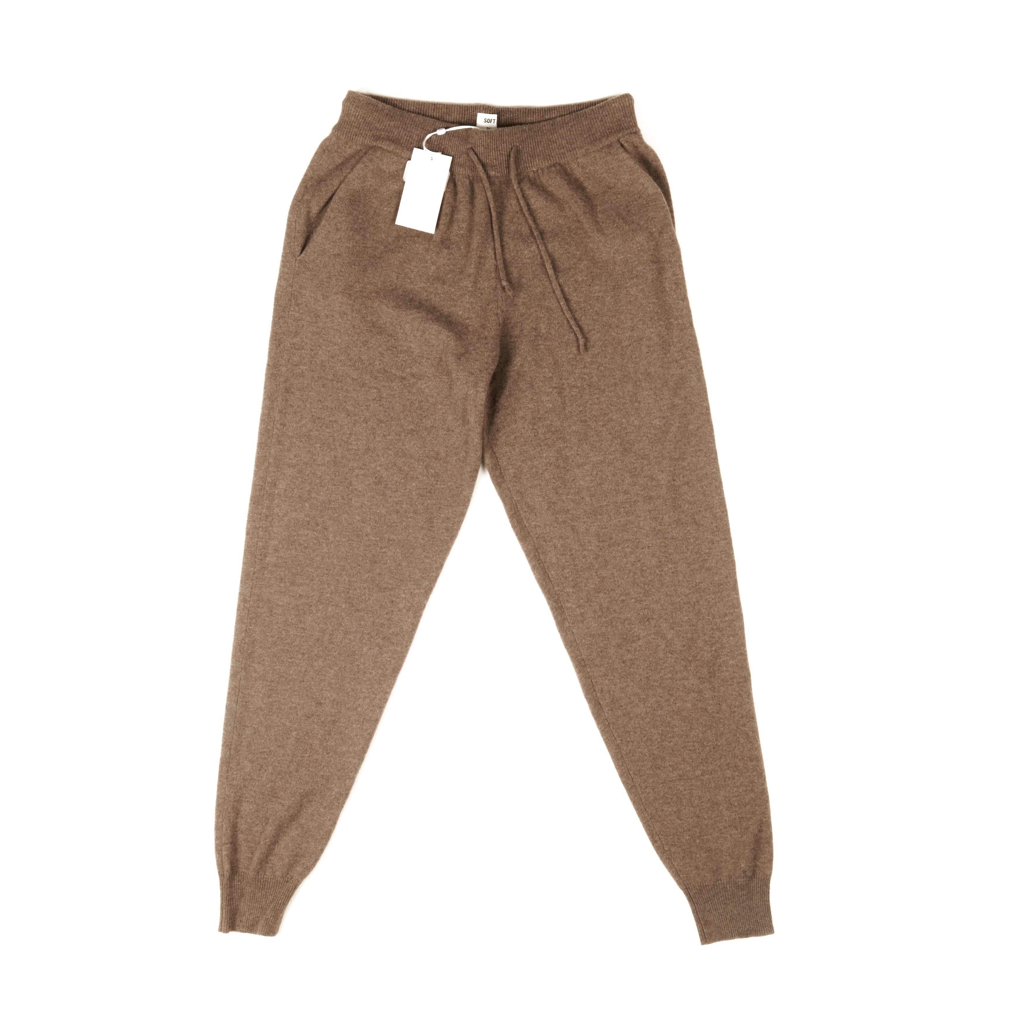 Soft Goat Cashmere Walnut Track Pants Sz XL (EU)