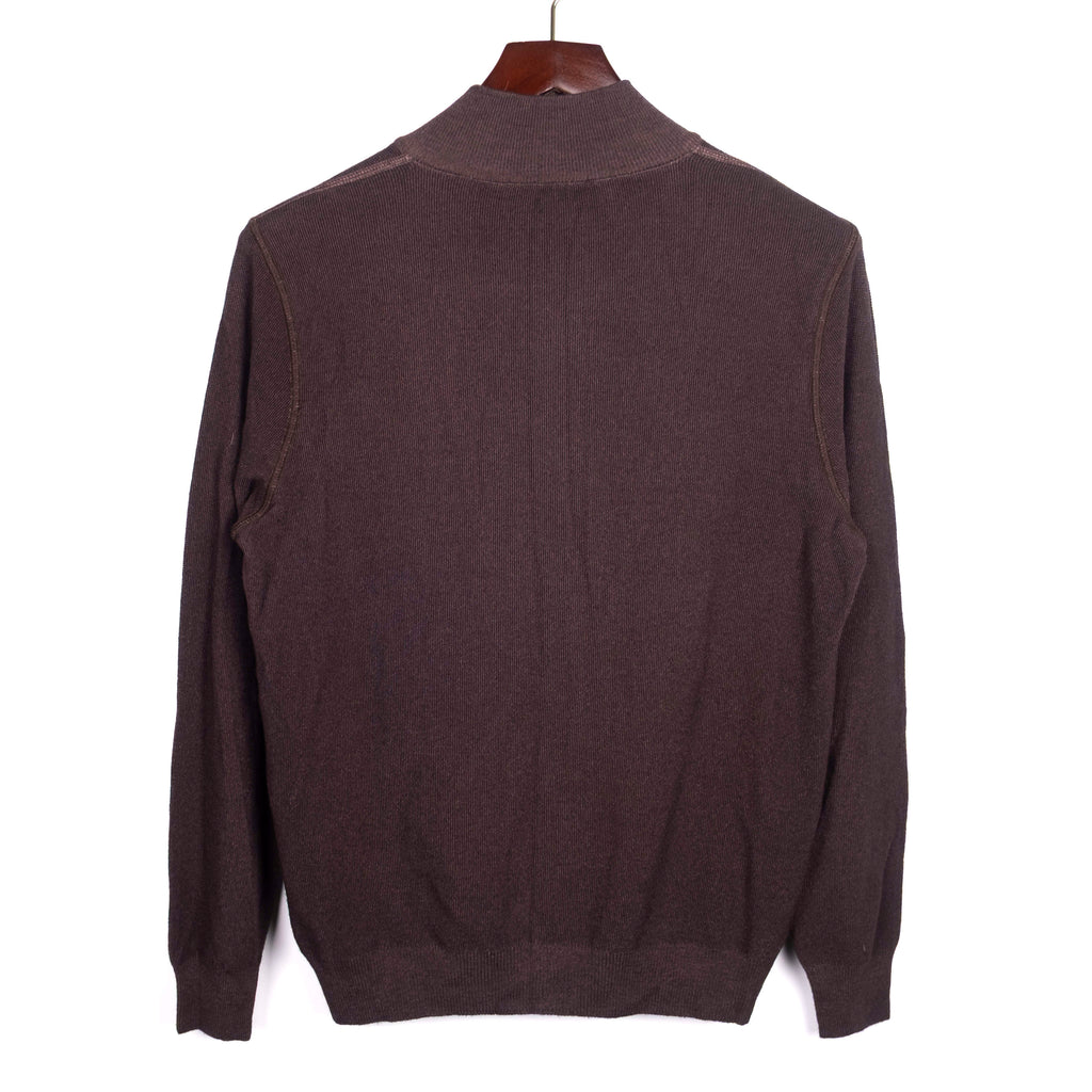 Brown Zip-up Sweater