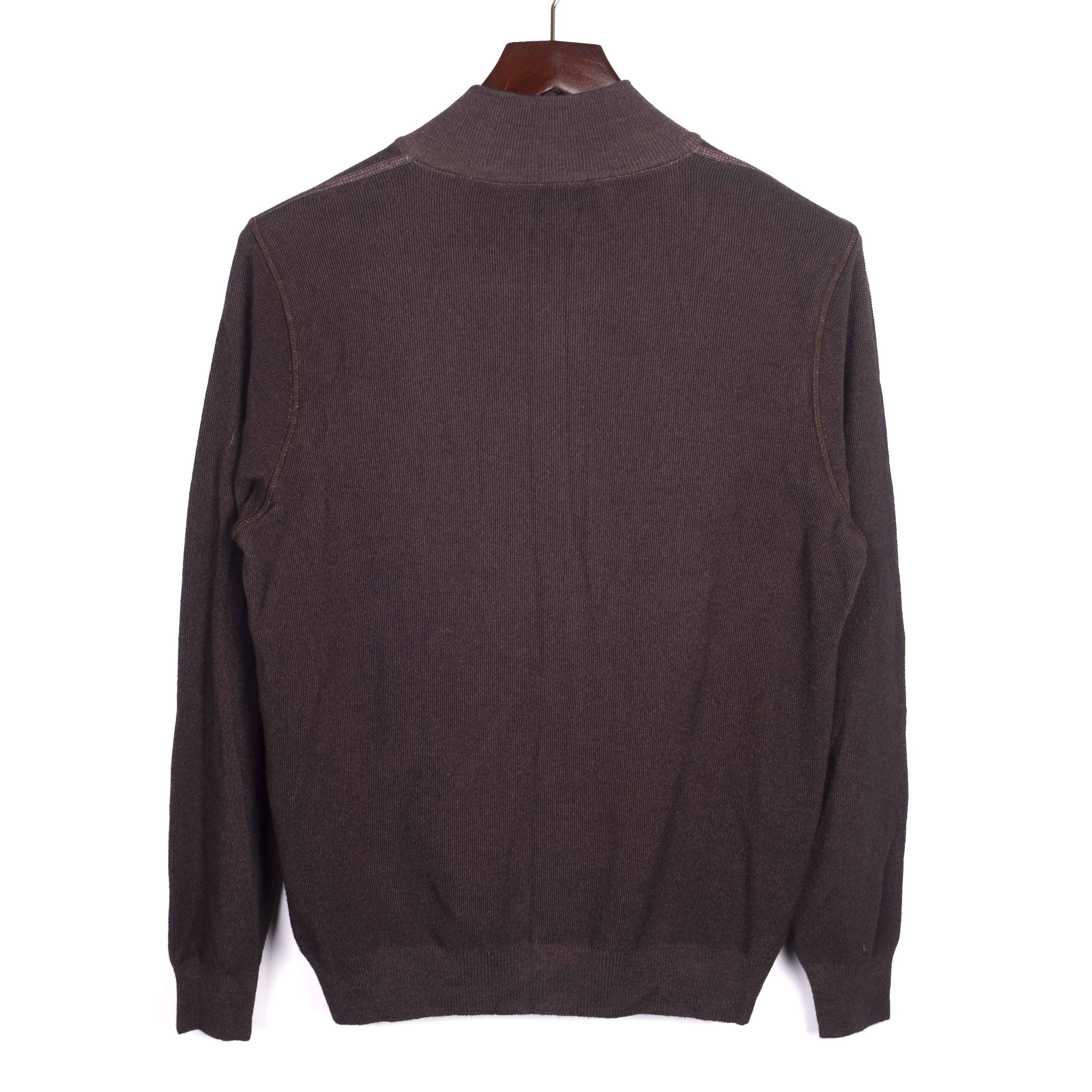 Brown Zip-up Sweater