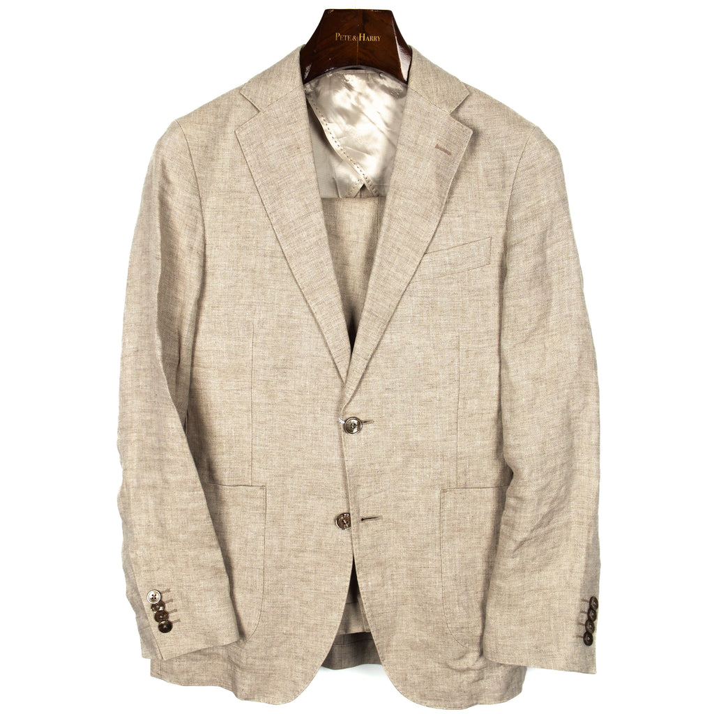 Beige Linen Suit