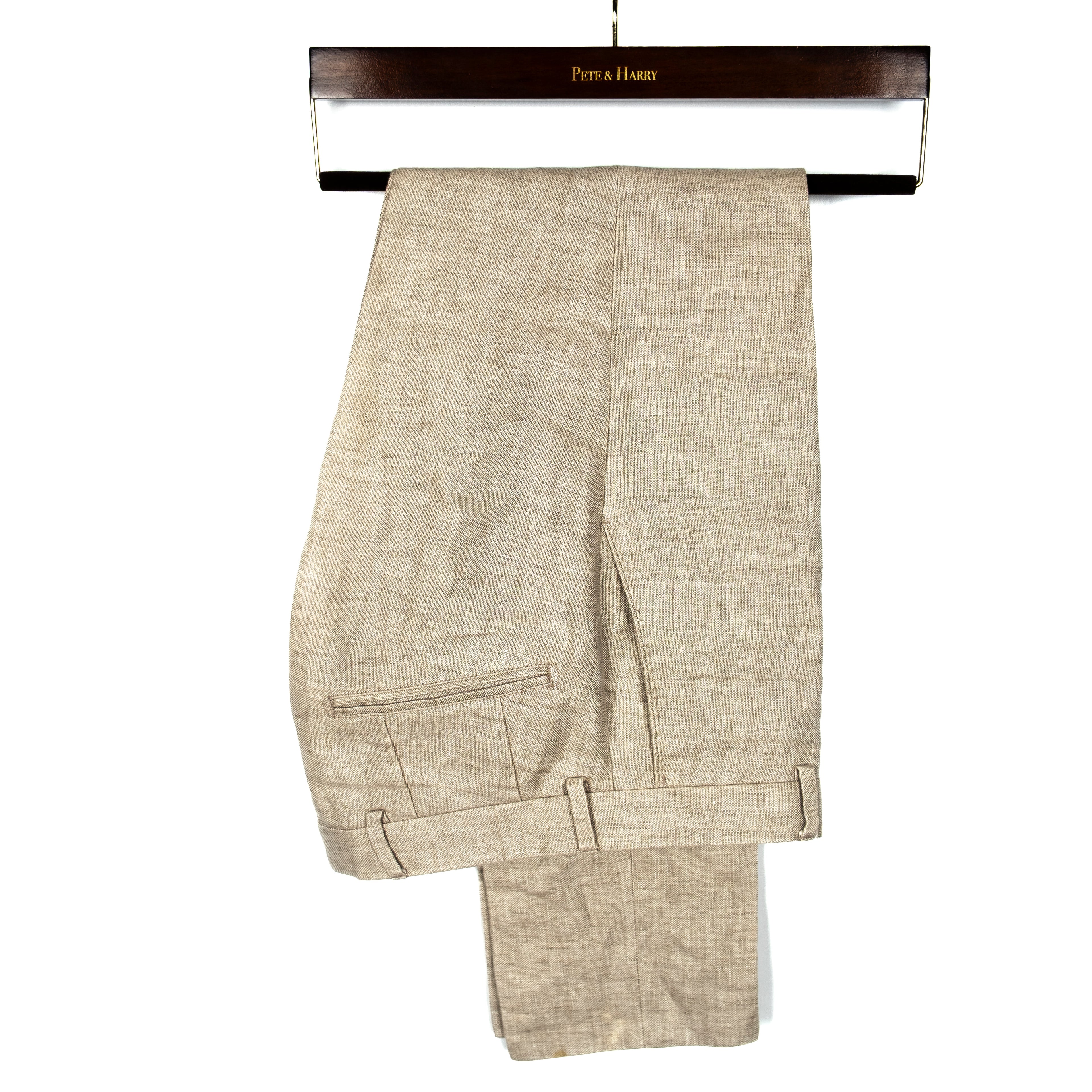 Beige Linen Suit