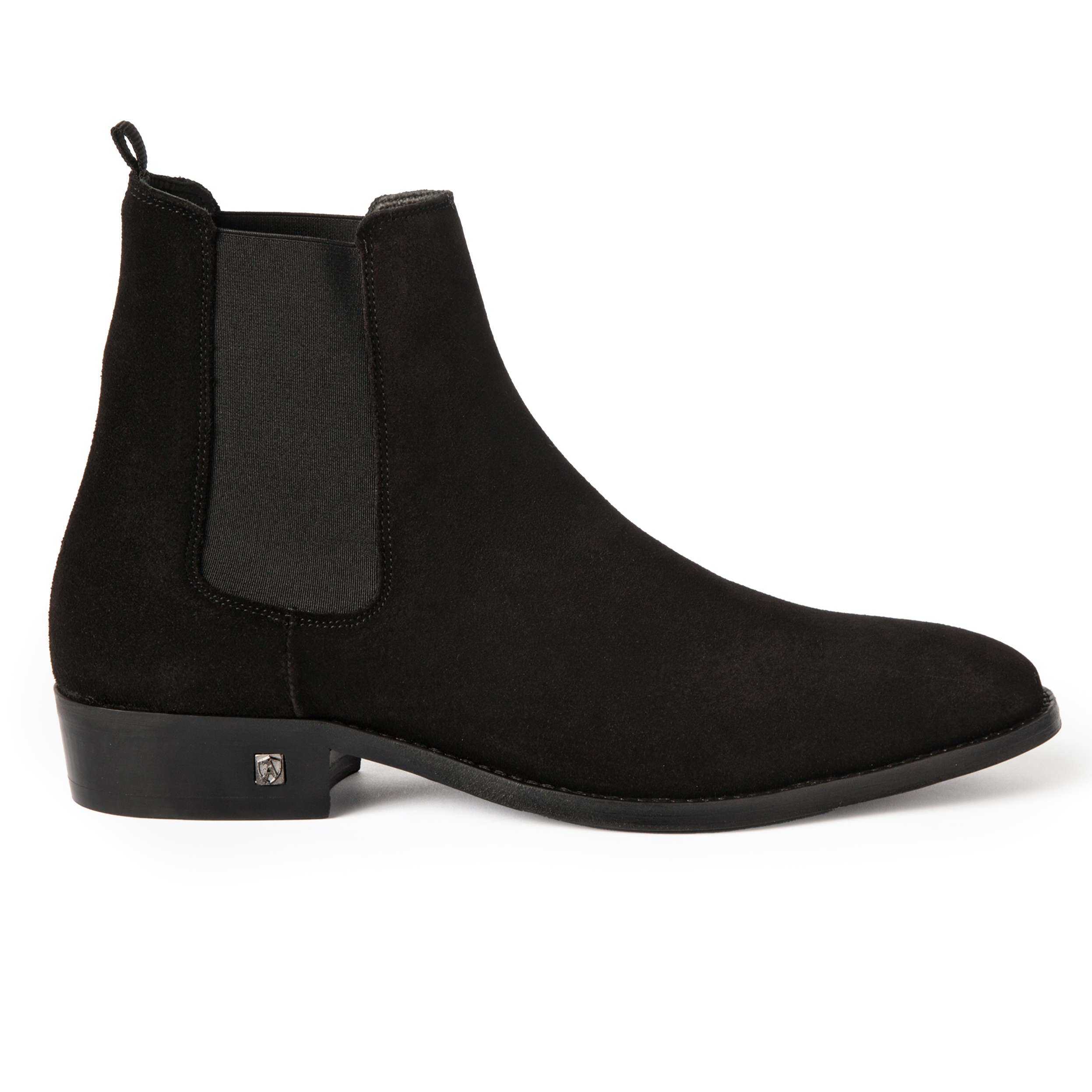 Black Suede Chelsea Boot, 45