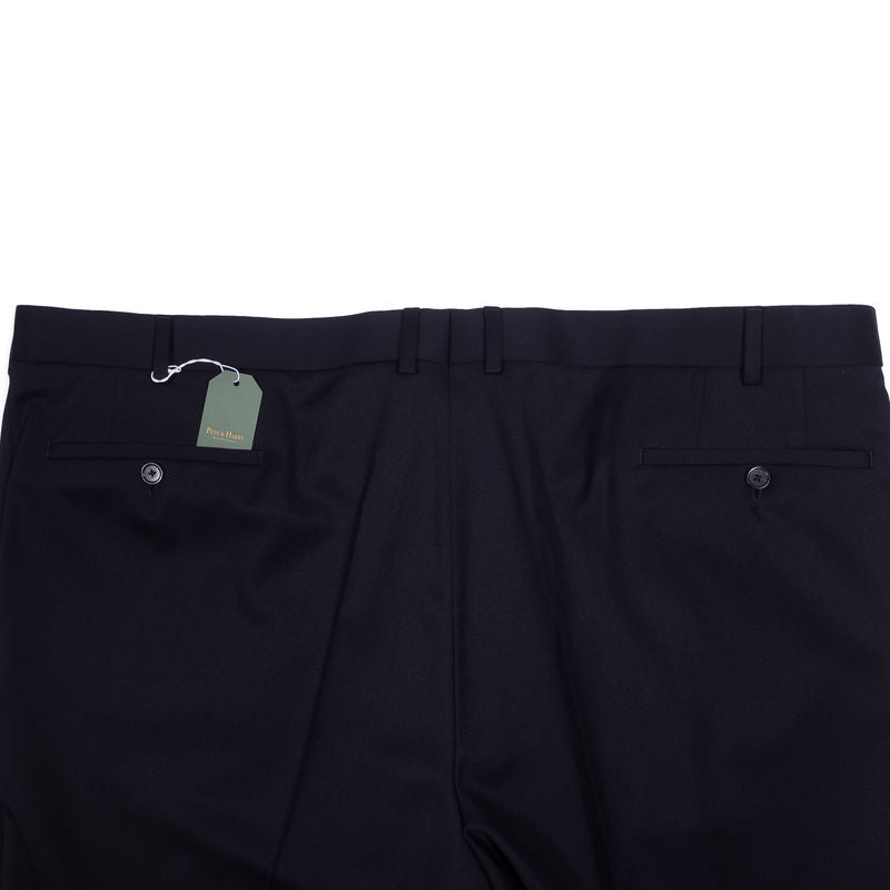 Germano Black Wool Trousers Sz 56