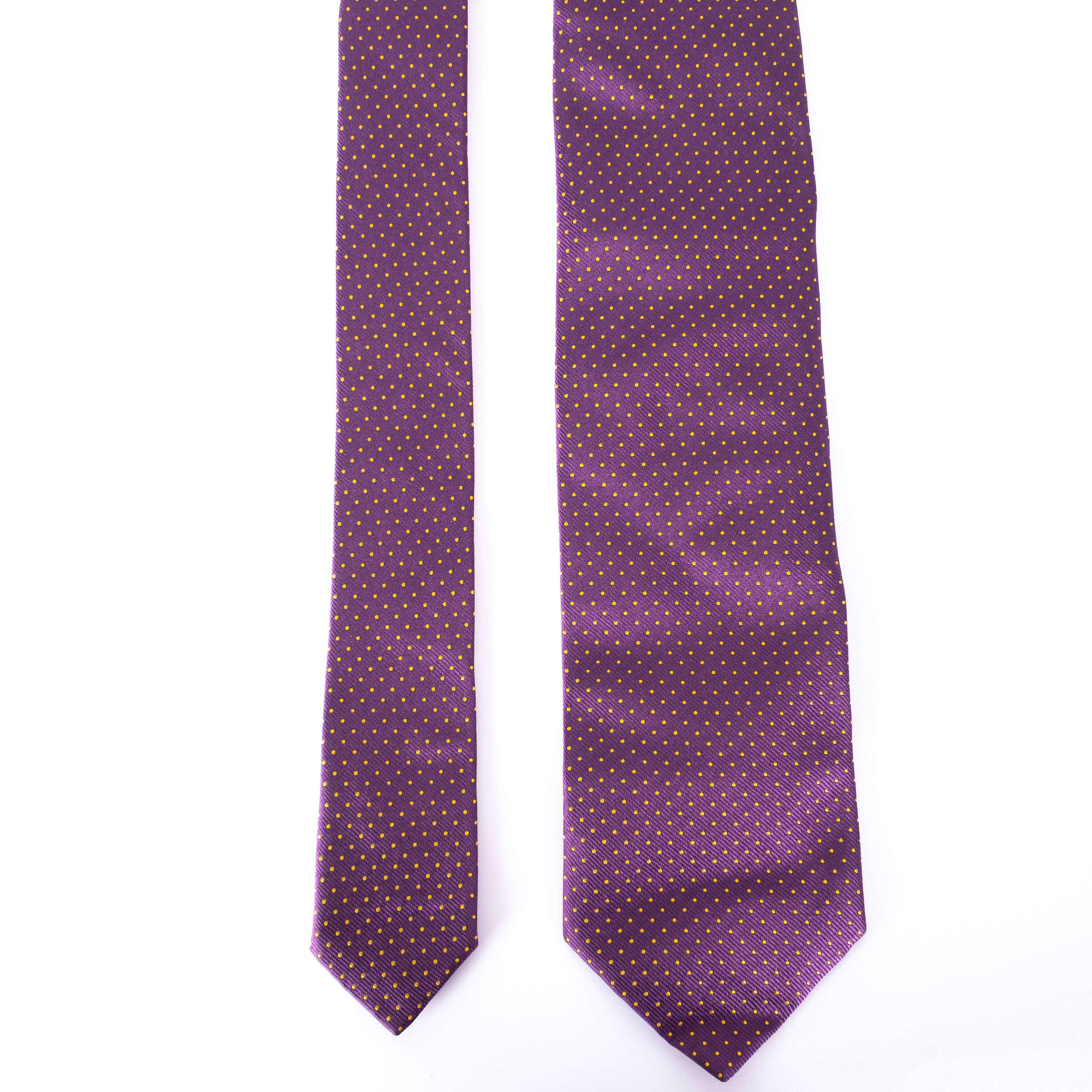 Purple Dotted Tie