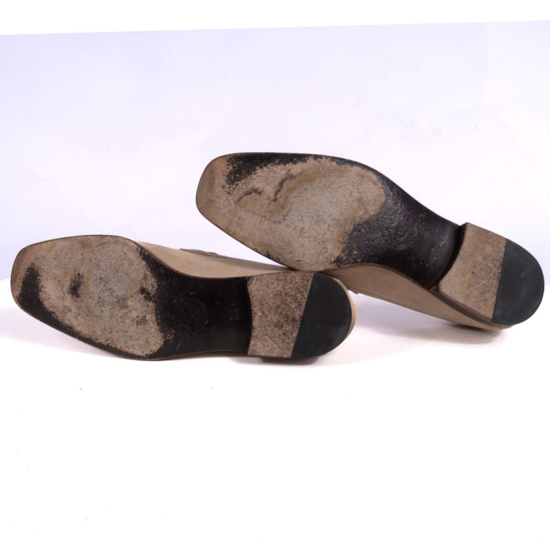 Bally Beige Suede Loafers Sz UK 8 (EU 42)