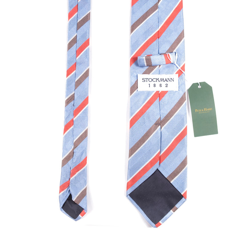Stockman Blue with stripes Tie