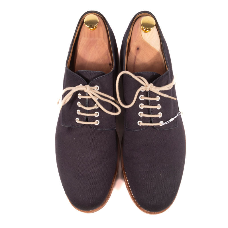 Grenson Navy Canvas Derbies