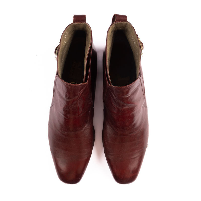 Moreschi Oxblood Jodhpur Boots