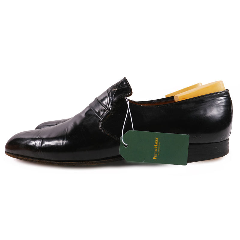 J.M. Weston Black Leather Loafers