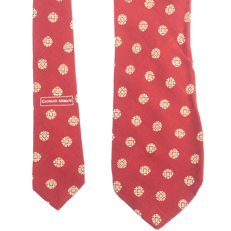 Red Patterned Tie