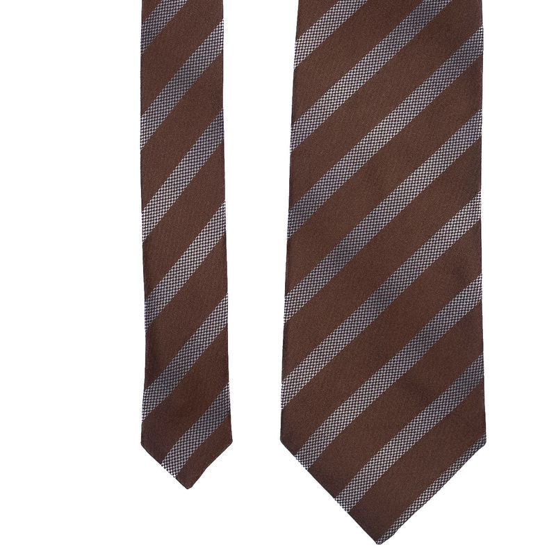 Brown Striped Tie