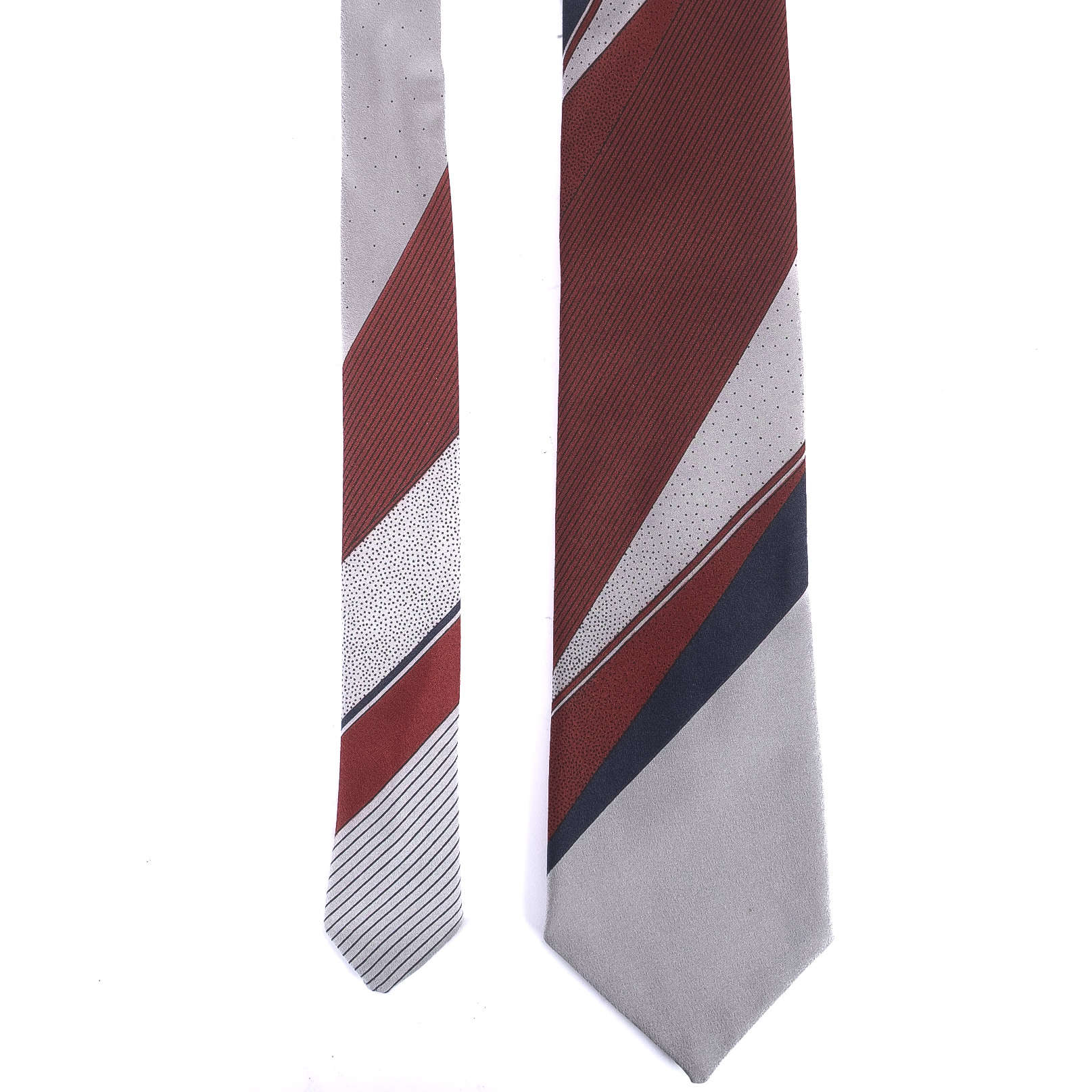 Grey and Red Tie