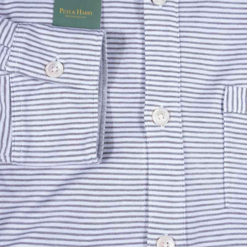 Eleventy Striped Buttondown Cotton Shirt