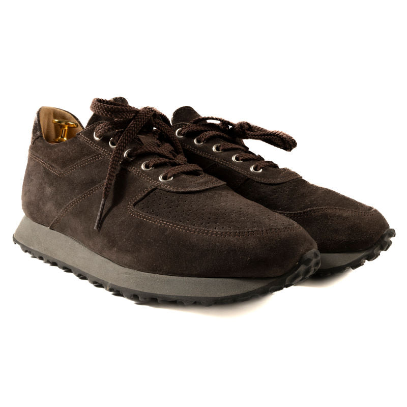 C.QP Stride Brown Suede Sneakers Sz 39 (EU)