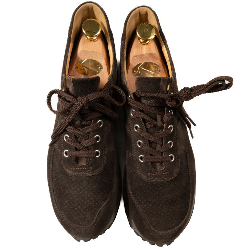 C.QP Stride Brown Suede Sneakers Sz 39 (EU)