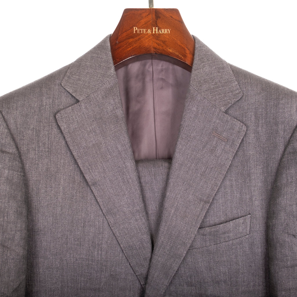 Grey Silk/Linen Suit