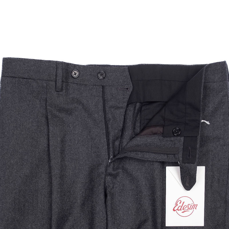 Neapolitan Hand Tailored Grey Flannel Dress Trouser Sz 48