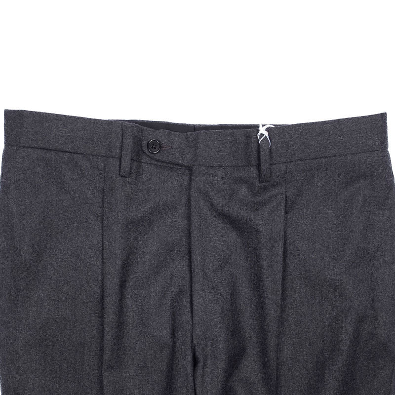 Neapolitan Hand Tailored Grey Flannel Dress Trouser Sz 48