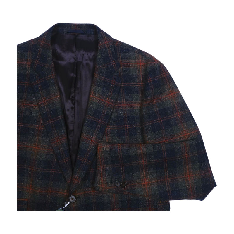 Timothy Everest Wool/Silk Blue, Green and Red Checks Sport Coat