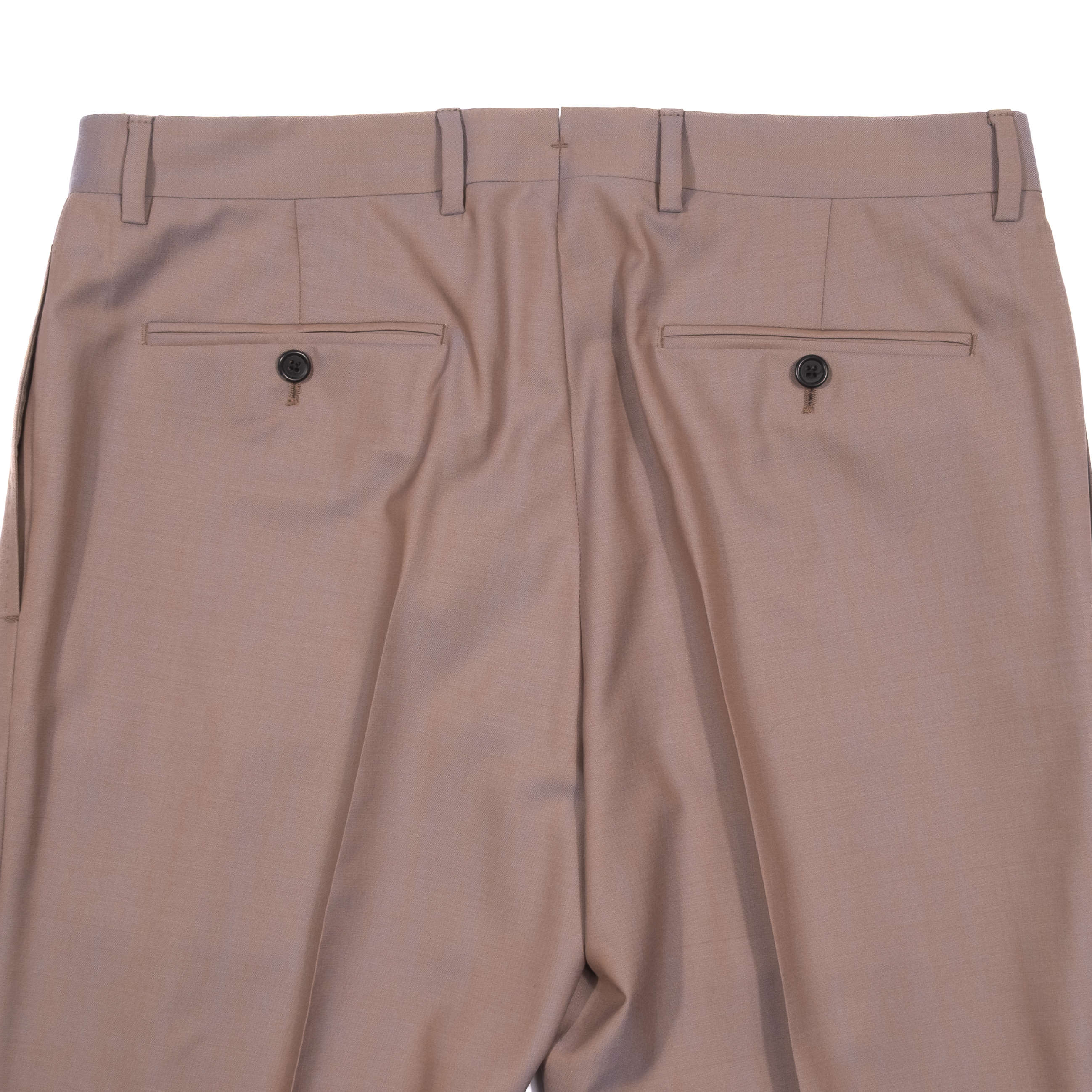 Neapolitan Hand Tailored Light Plum Double Breasted Business Suit Sz 50