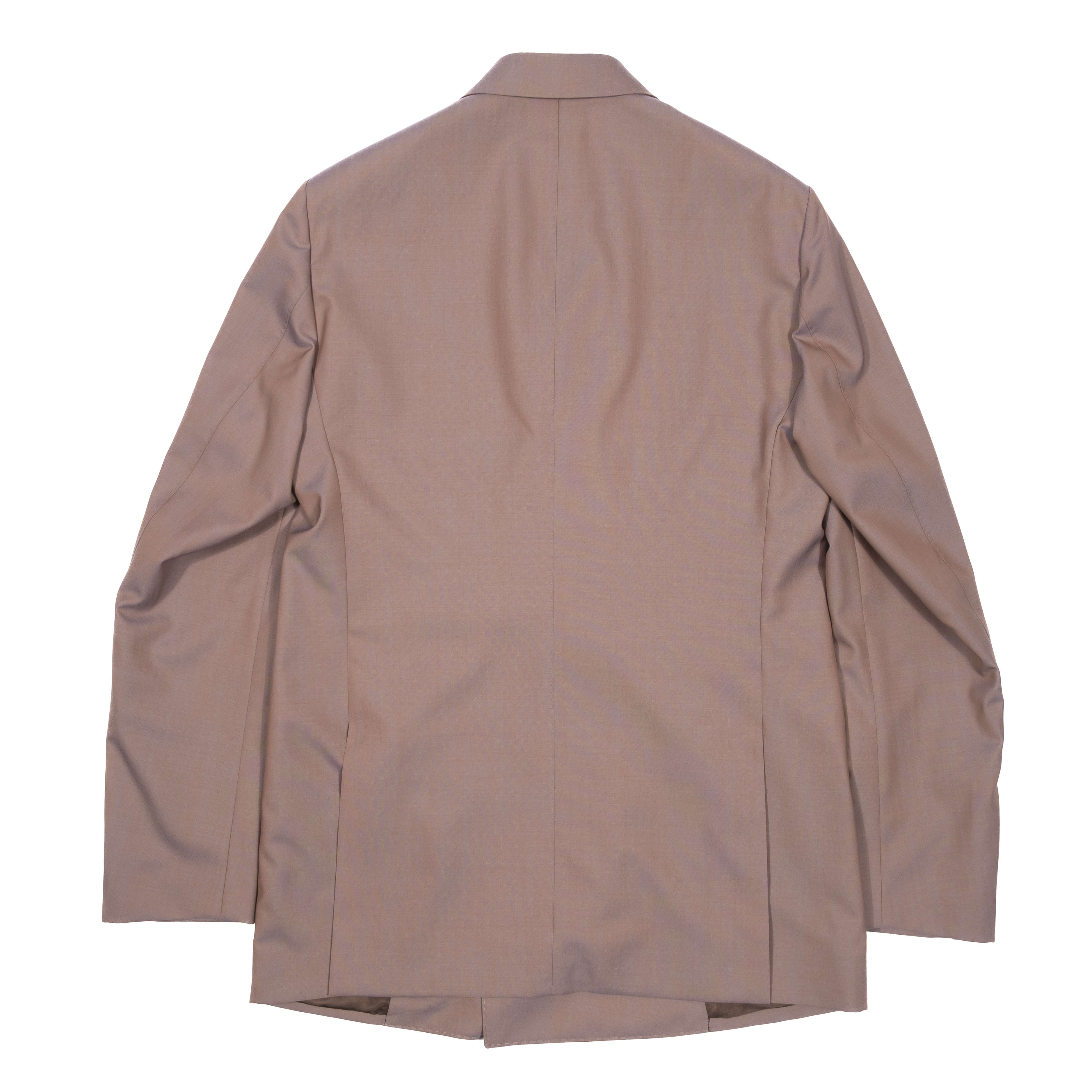 Neapolitan Hand Tailored Light Plum Double Breasted Business Suit Sz 50