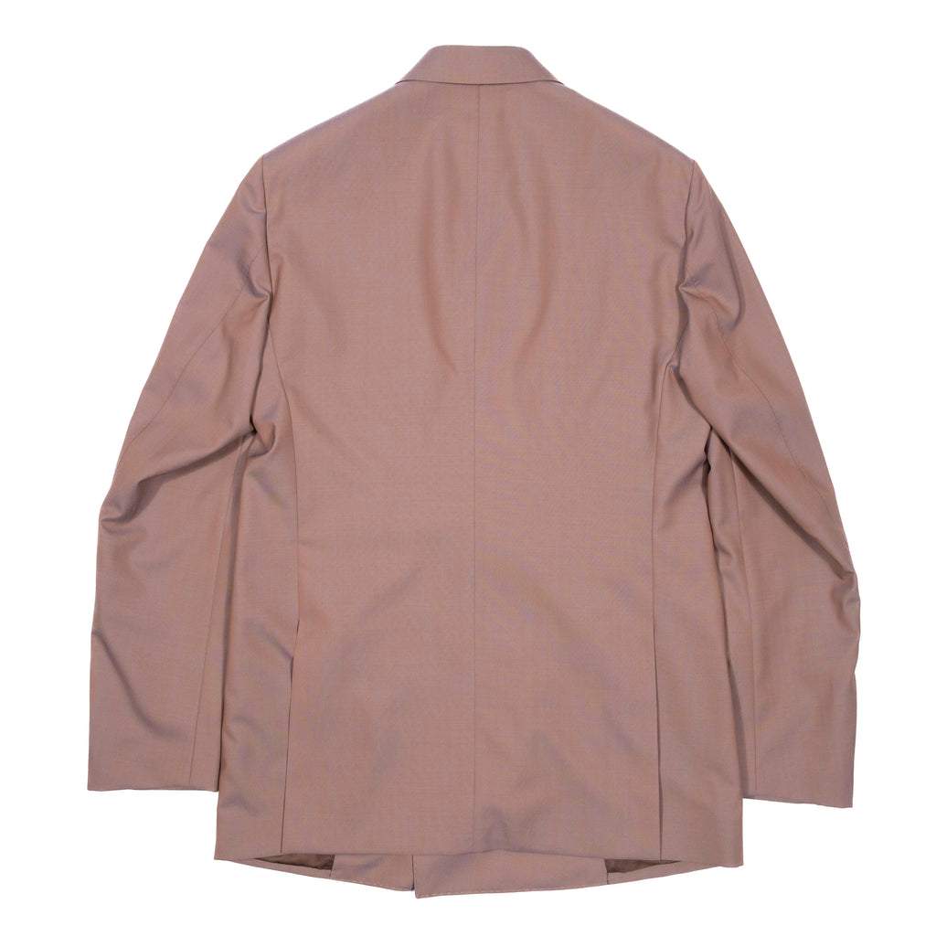 Neapolitan Hand Tailored Light Plum Double Breasted Business Suit Sz 50