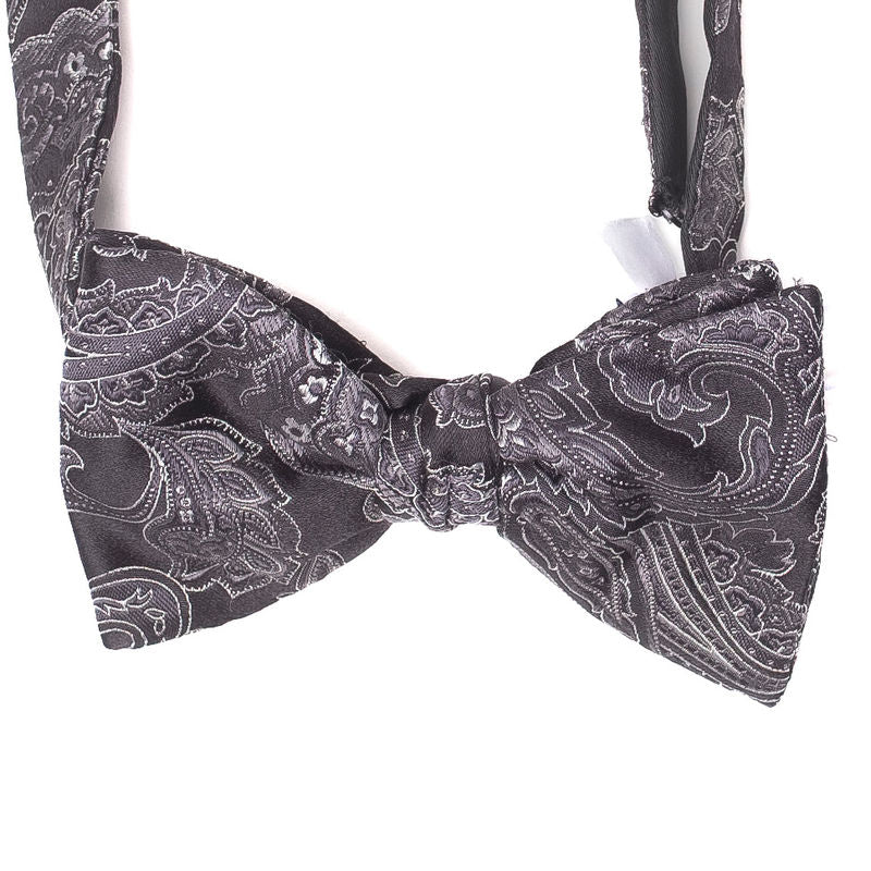 Black Paisley Bowtie