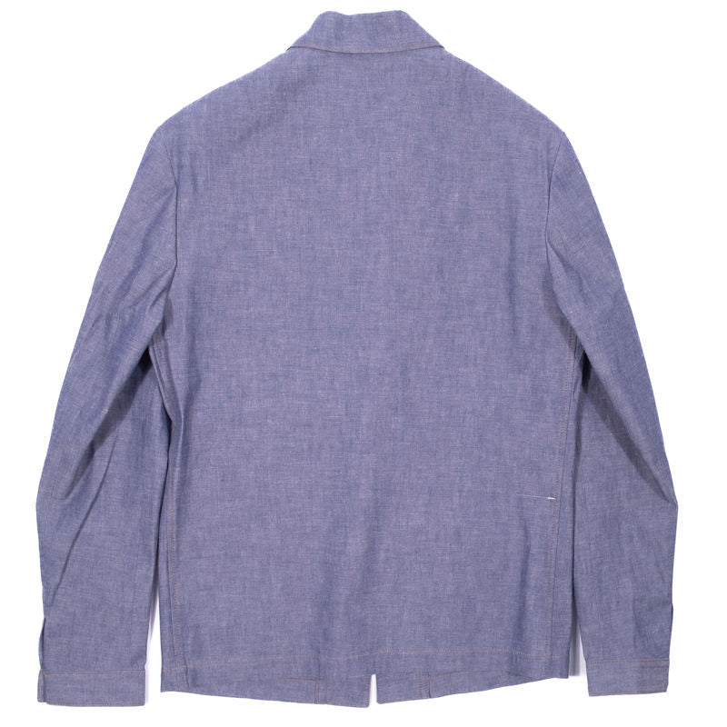 Neapolitan Hand Tailored Japanese Chambray Utility Jacket Sz 50