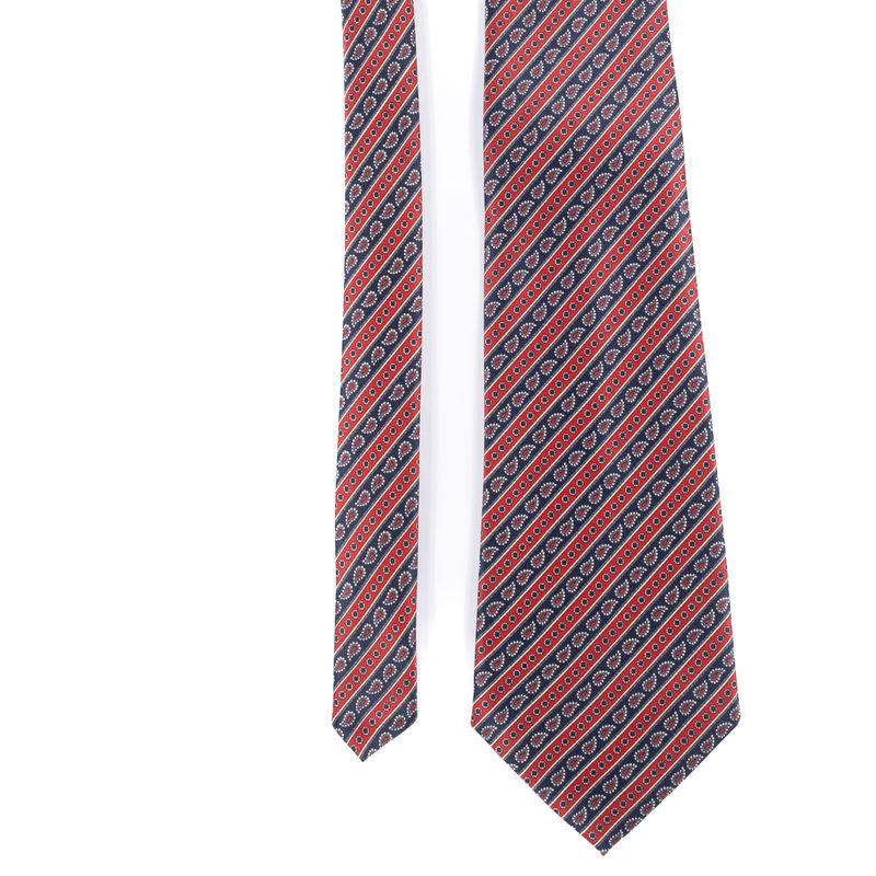 René Chagal Red and Blue Striped Tie