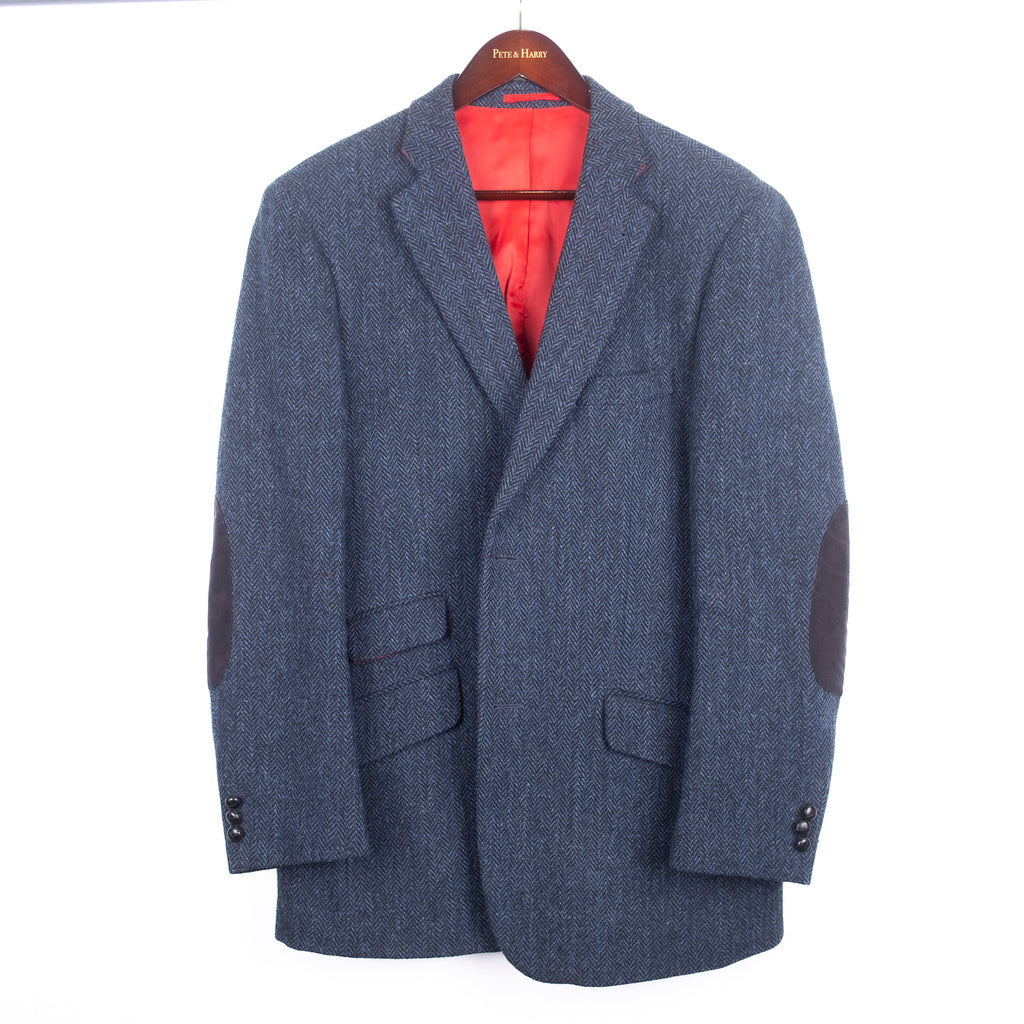 Navy Harris Tweed Sport Coat