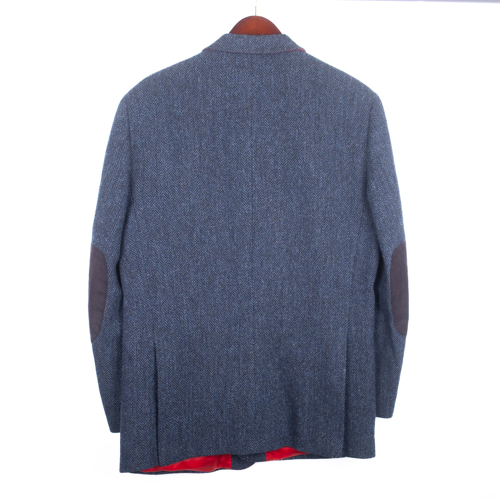 Navy Harris Tweed Sport Coat