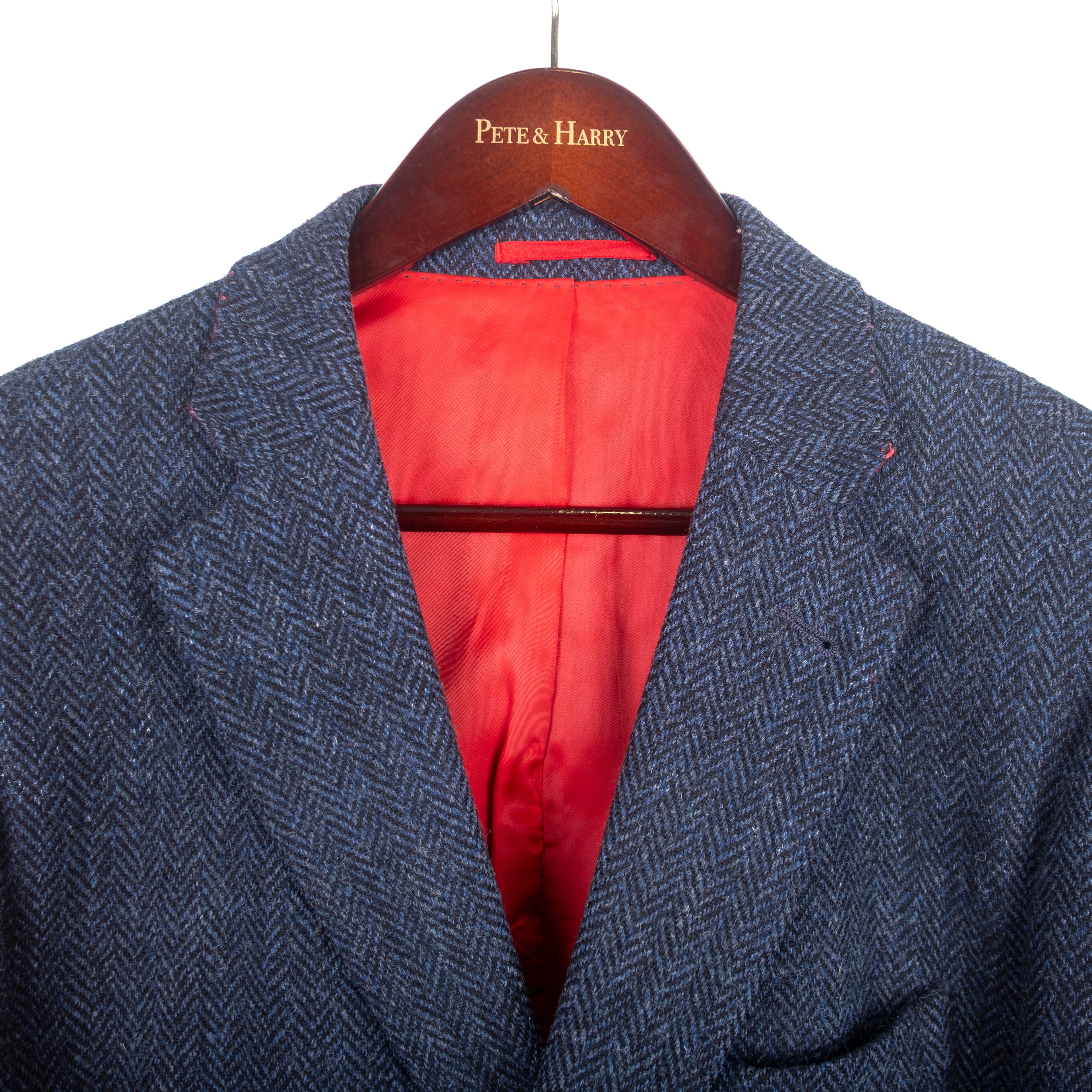 Navy Harris Tweed Sport Coat