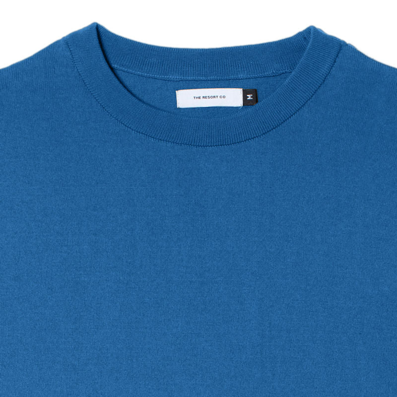 Knitted Tee Azure