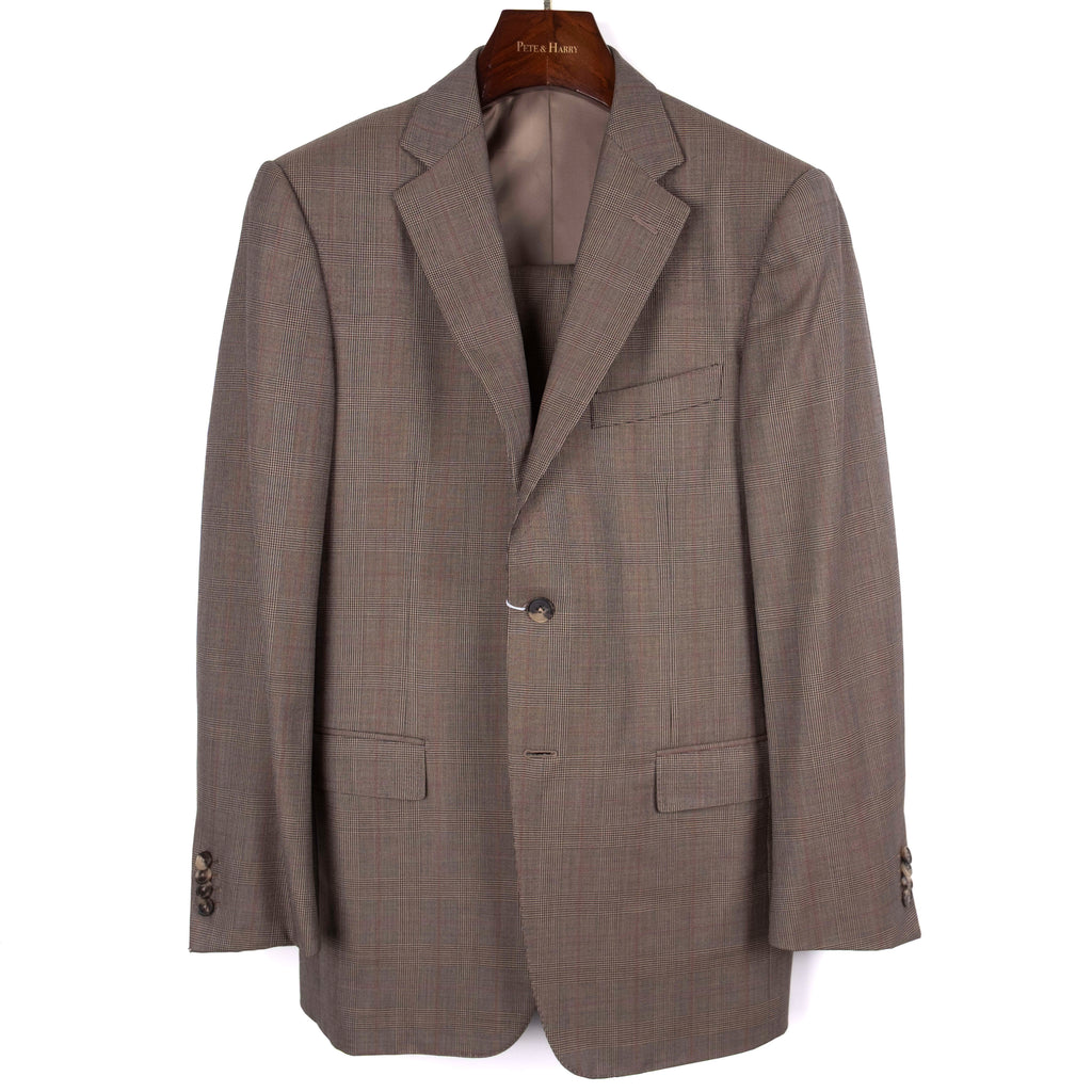 Brown Checked Suit