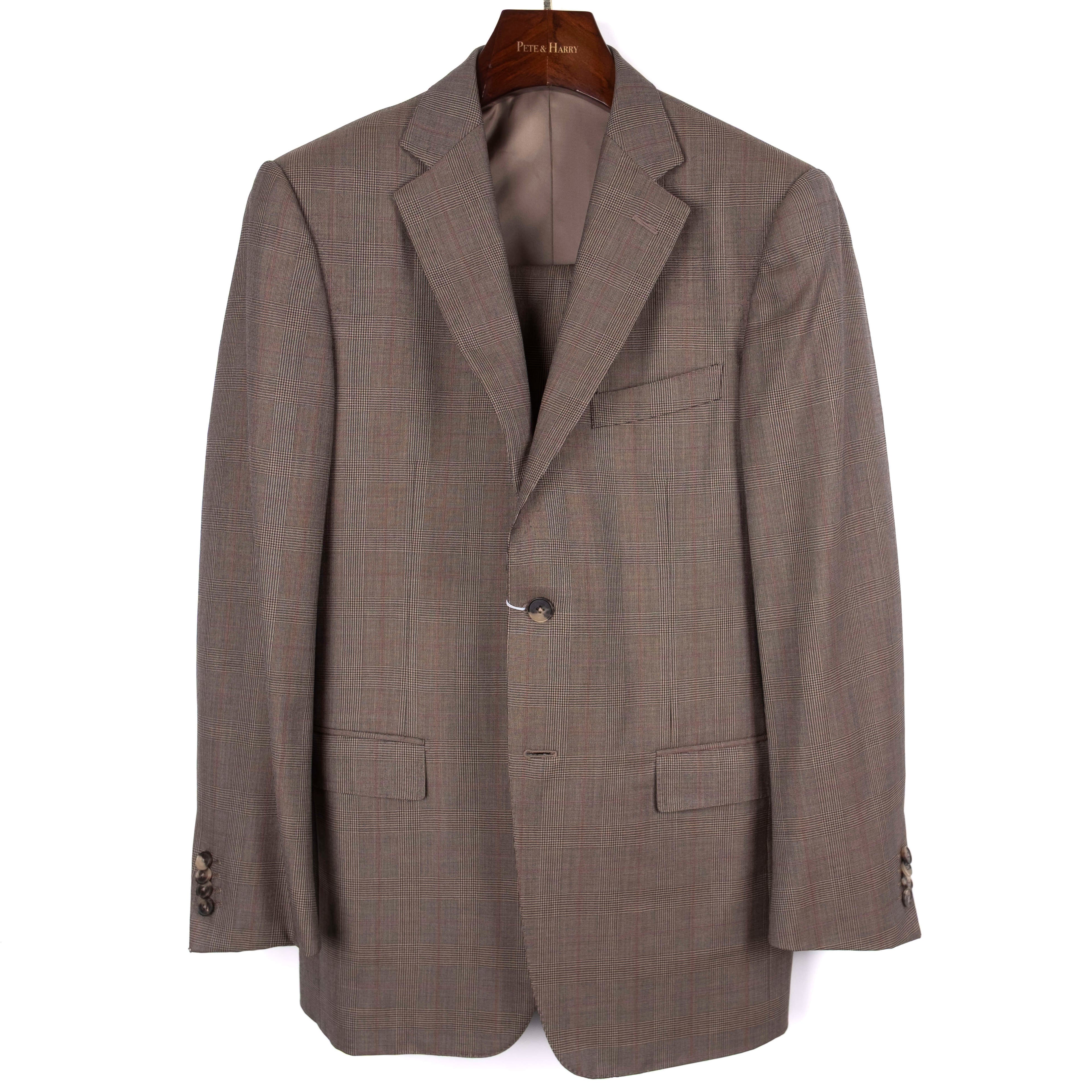 Brown Checked Suit