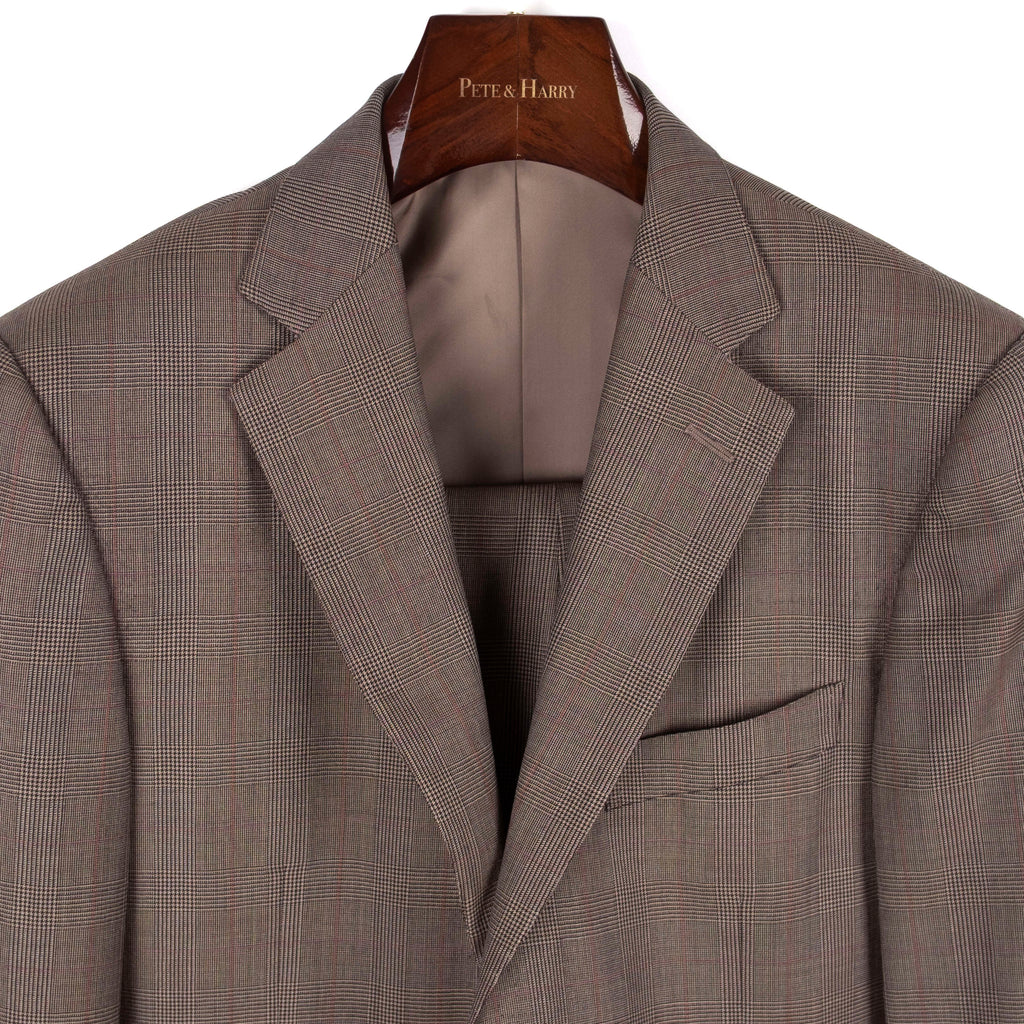 Brown Checked Suit