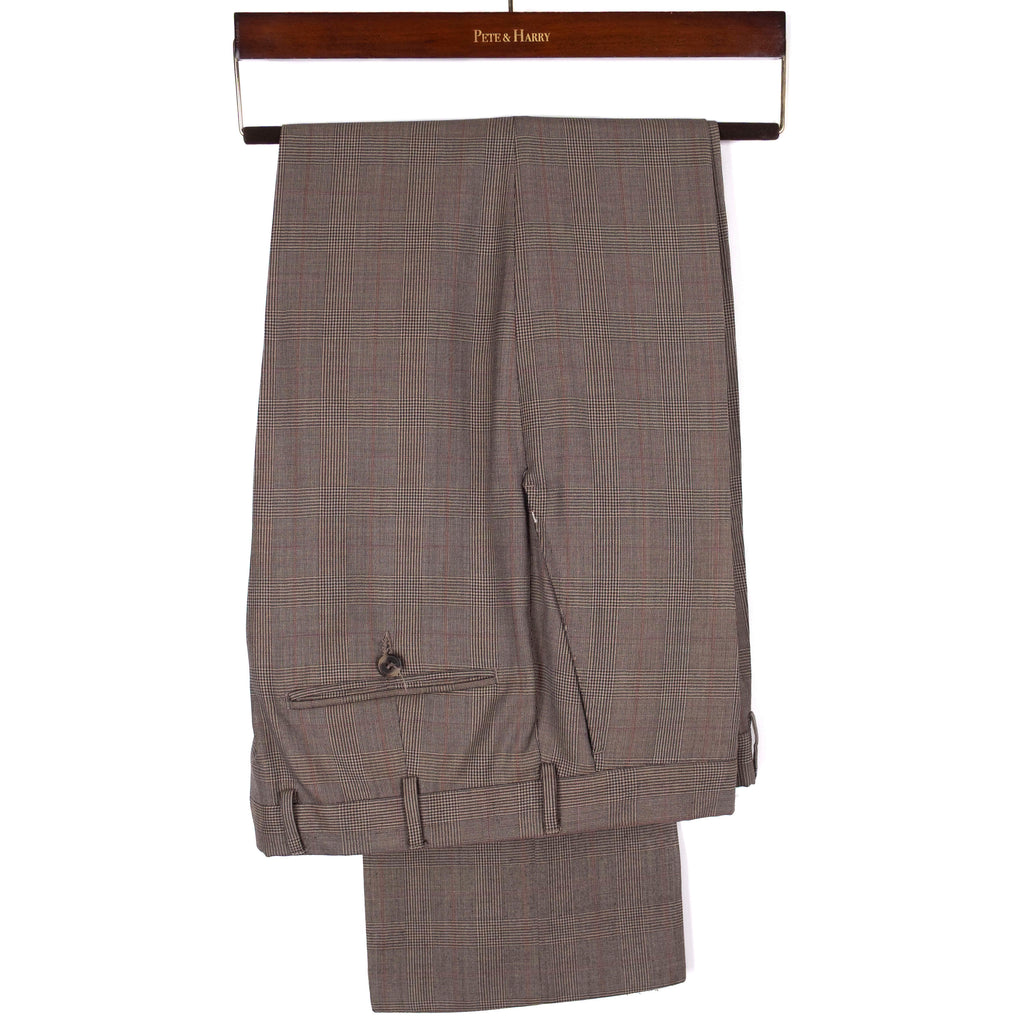 Brown Checked Suit