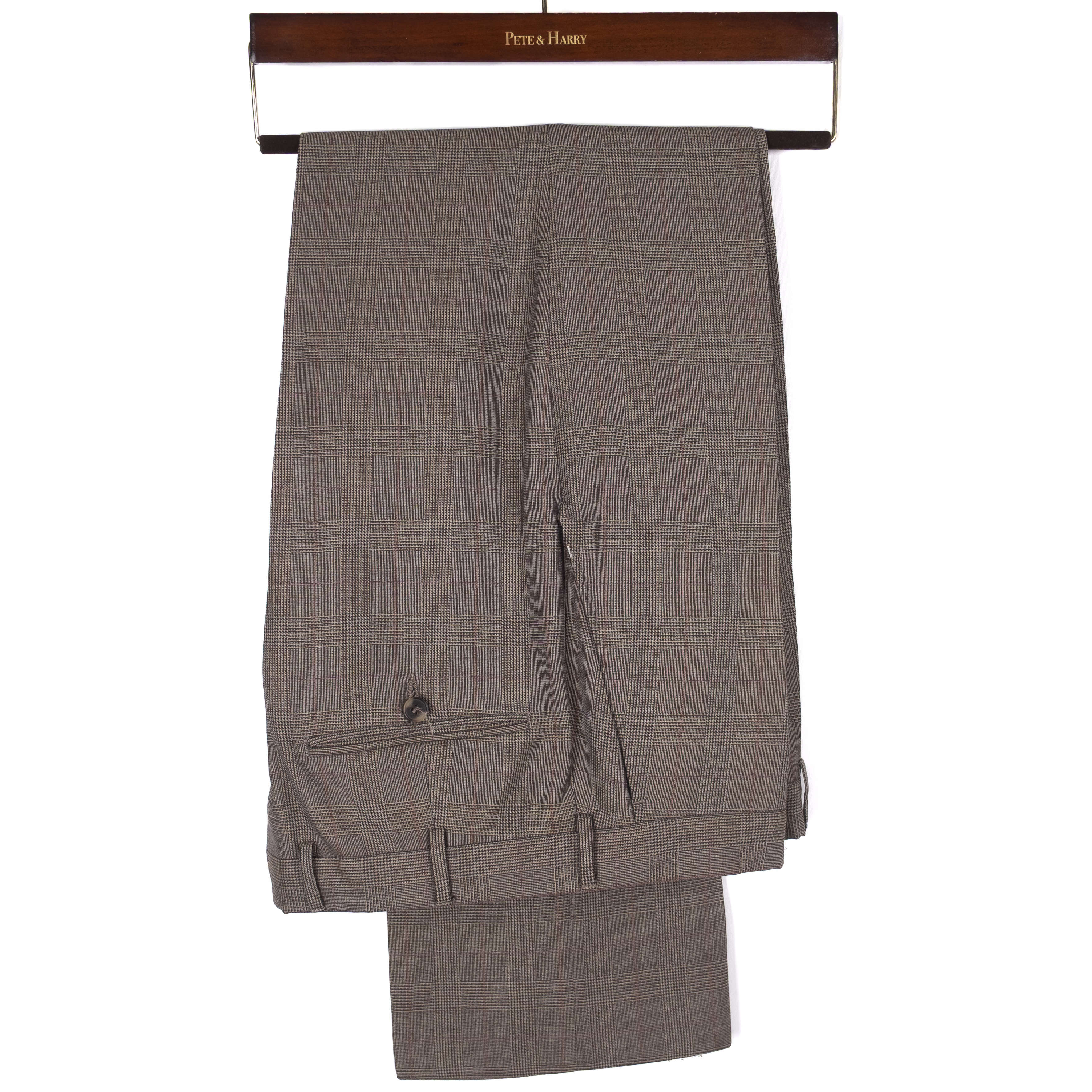 Brown Checked Suit