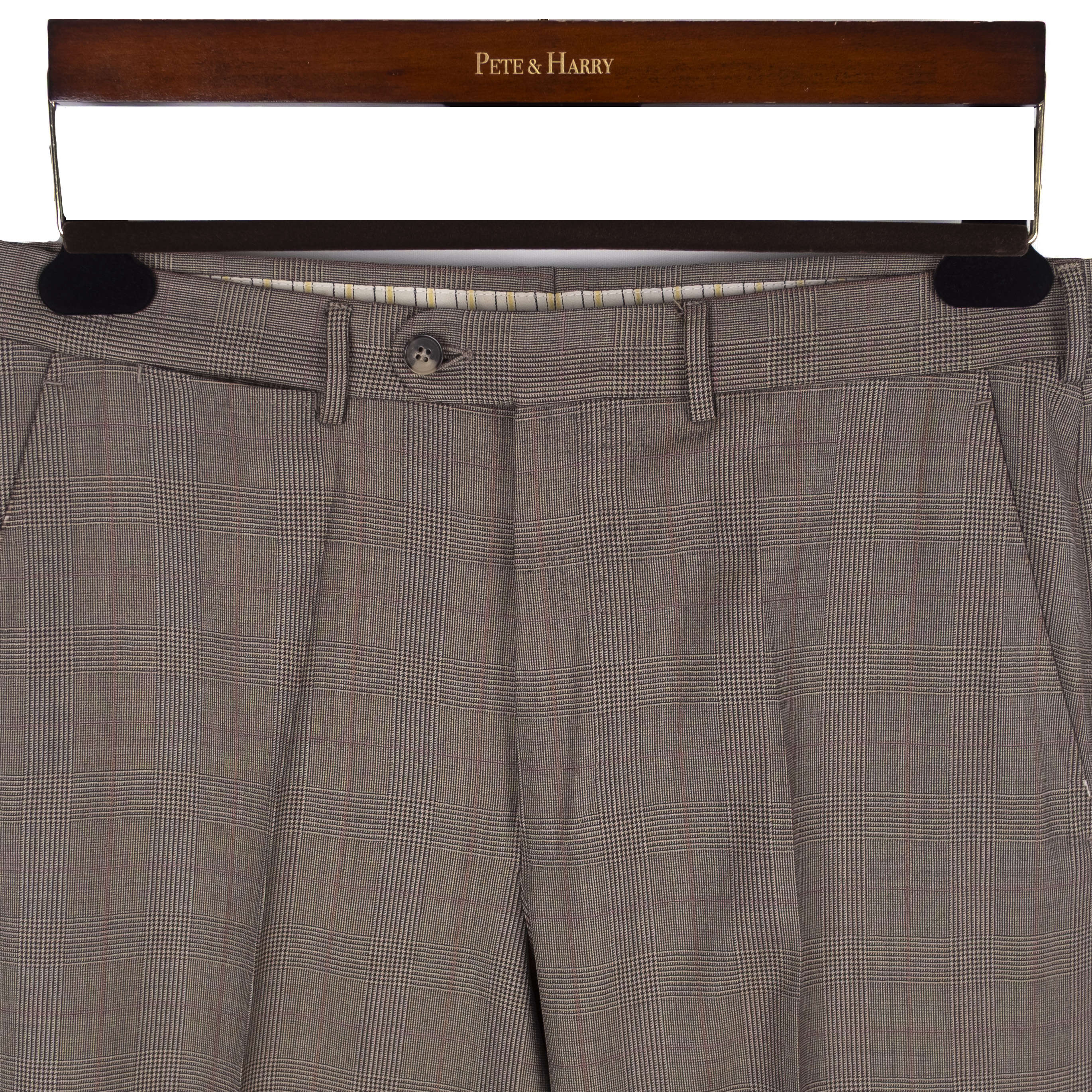 Brown Checked Suit