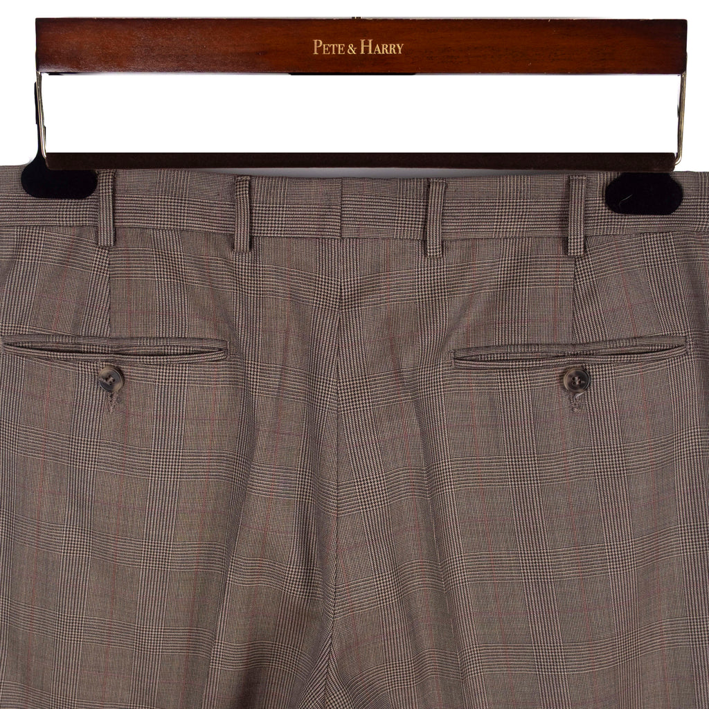 Brown Checked Suit
