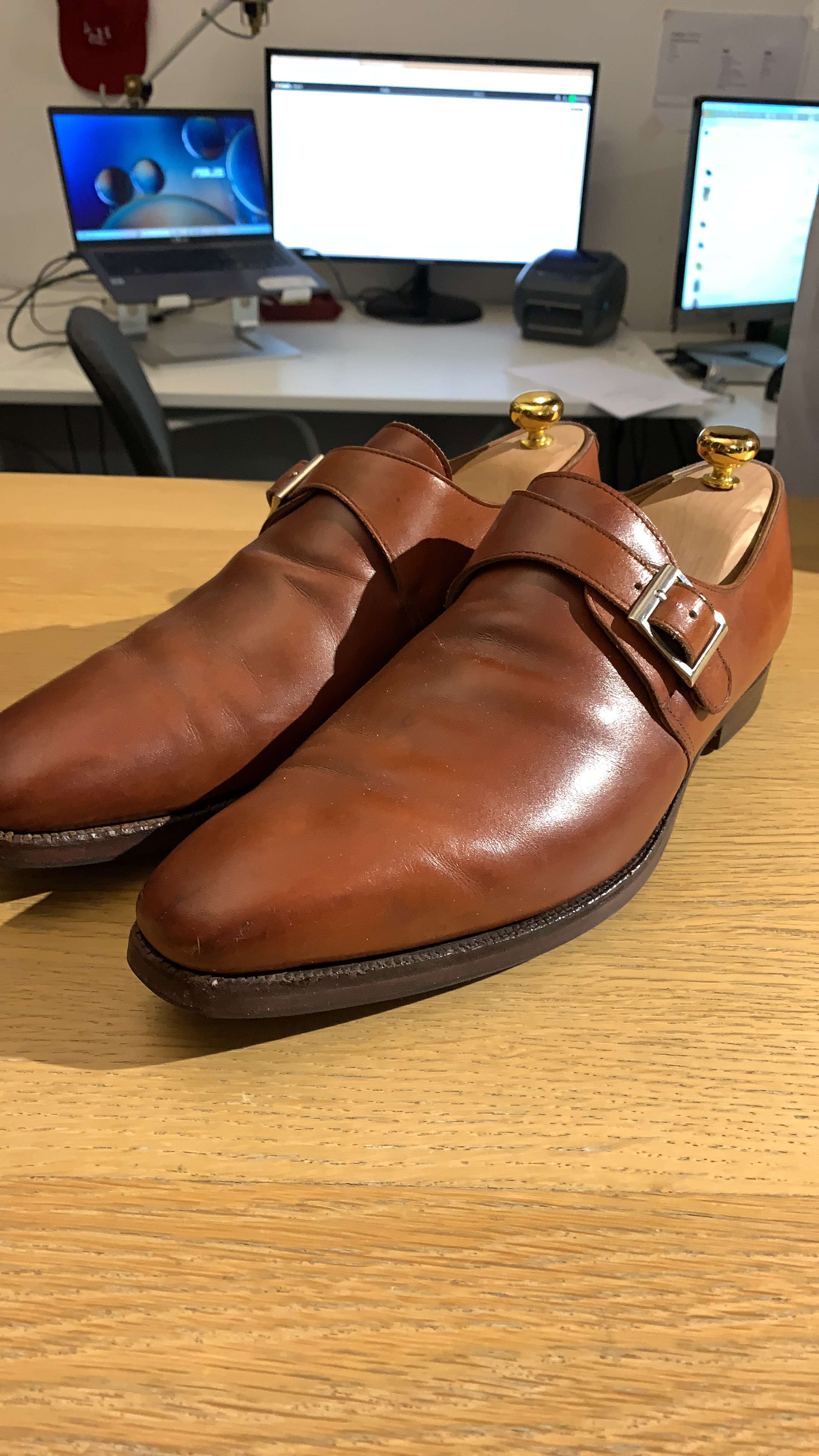 Brown Single Monkstraps